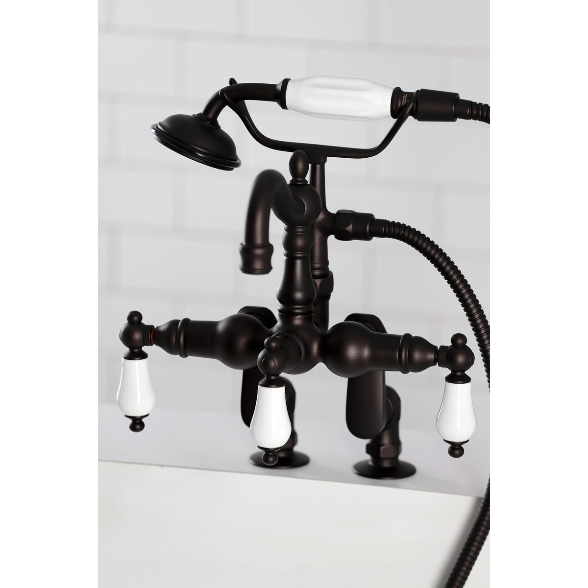 Vintage Clawfoot Tub Faucet with Hand Shower