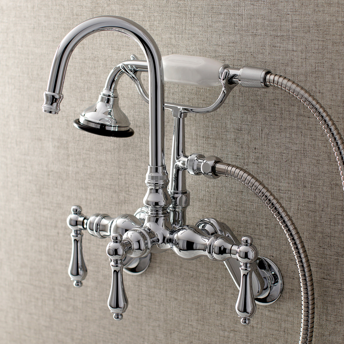 Aqua Vintage Wall Mount Clawfoot Tub Faucets