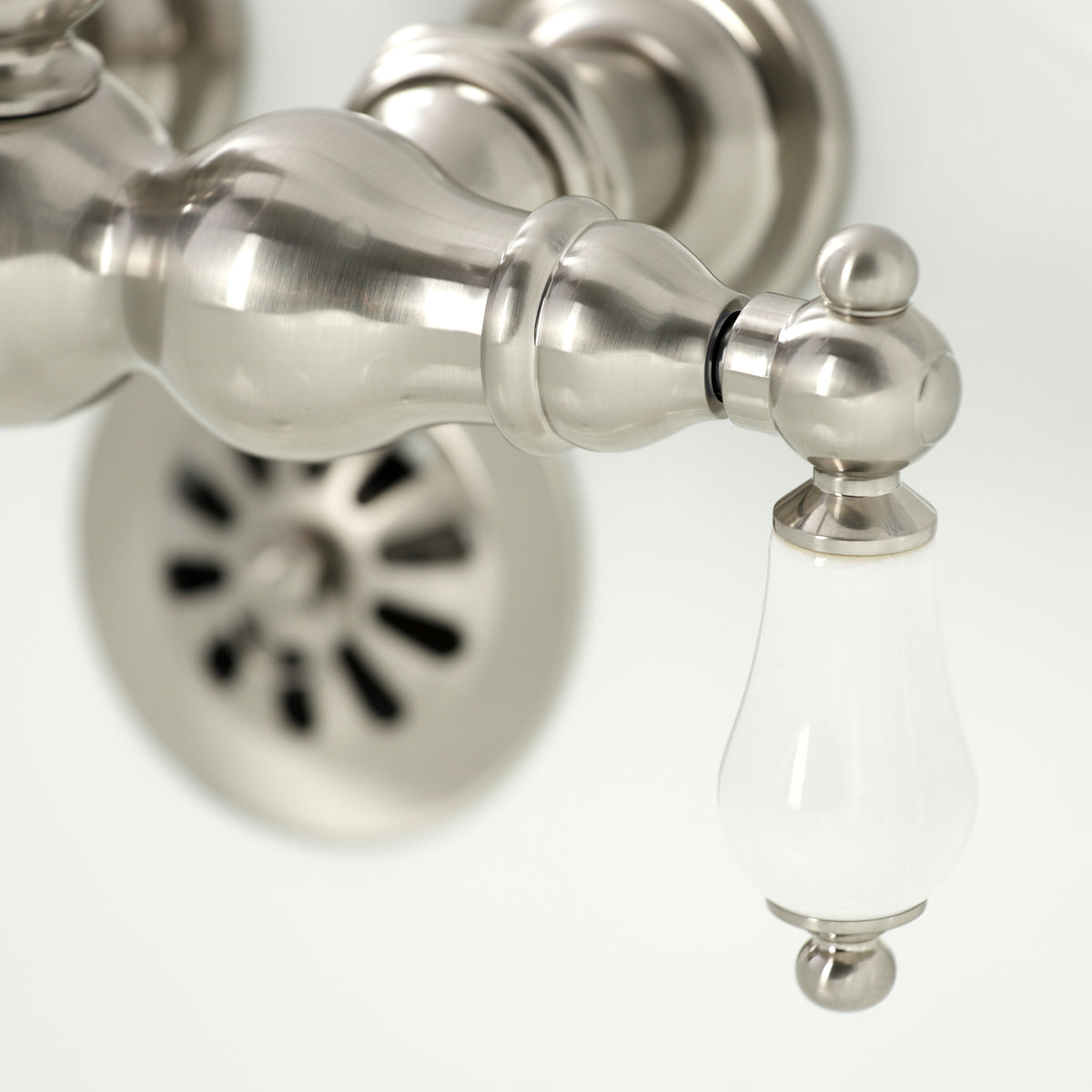 Vintage 3-3/8&quot; Tub Wall Mount Clawfoot Tub Faucet