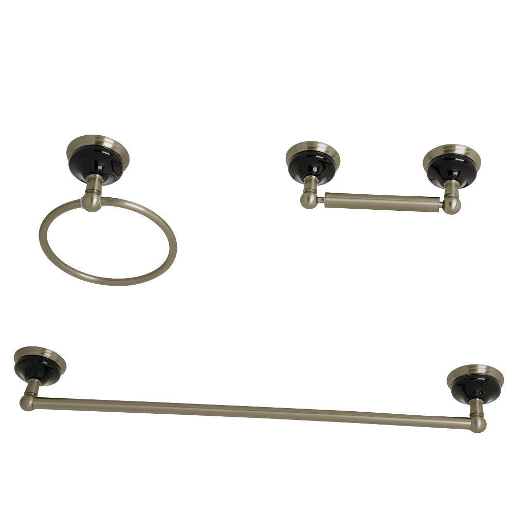 Kingston Brass Water Onyx 3-Piece Bathroom Accessory Set