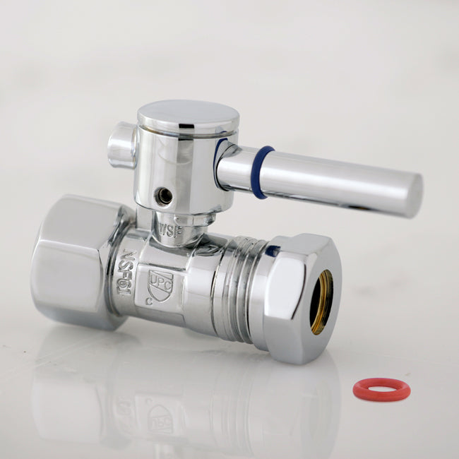 Kingston Brass 1/2&quot; FIP x 1/2&quot; or 7/16&quot; Slip Joint Straight Shut-Off Valve