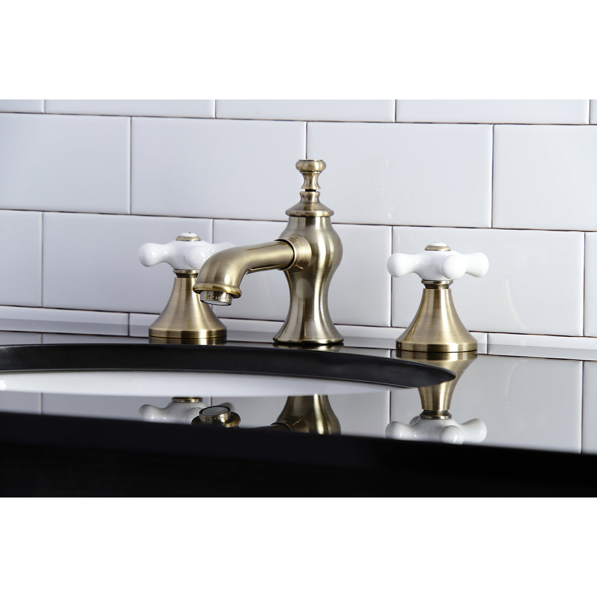 Kingston Brass KC7066PX Vintage 8 in. Widespread Bathroom Faucet