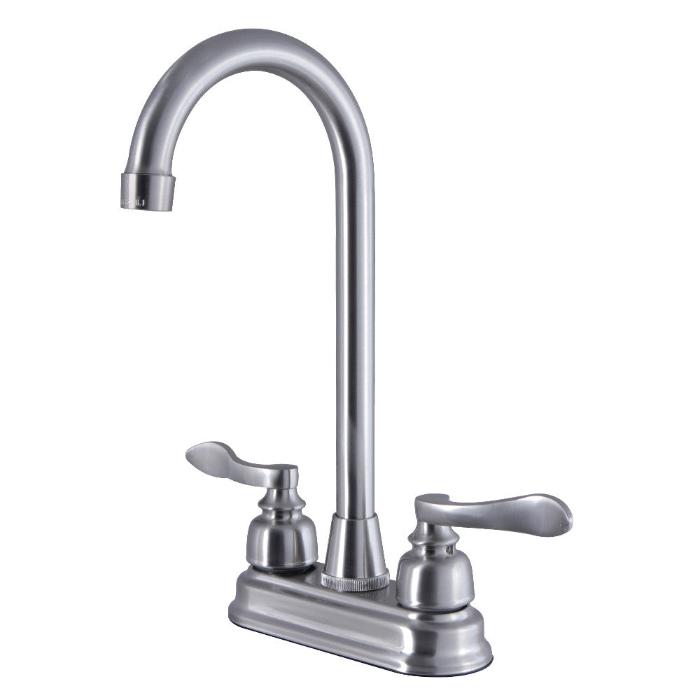 Kingston Brass FB498NFL 4-Inch Centerset High-Arch Bar Faucet