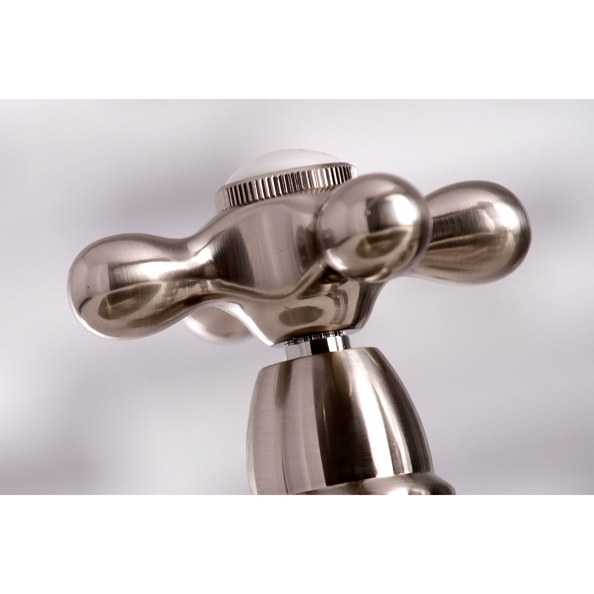 Kingston Brass KS3276AXBS Restoration 8&quot; Bridge Kitchen Faucet with Sprayer