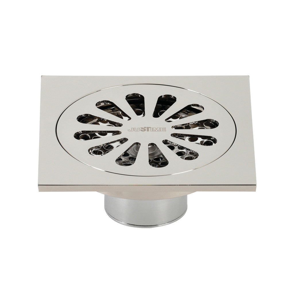 Kingston Brass Watercourse Sunburst 4&quot; Square Grid Shower Drain
