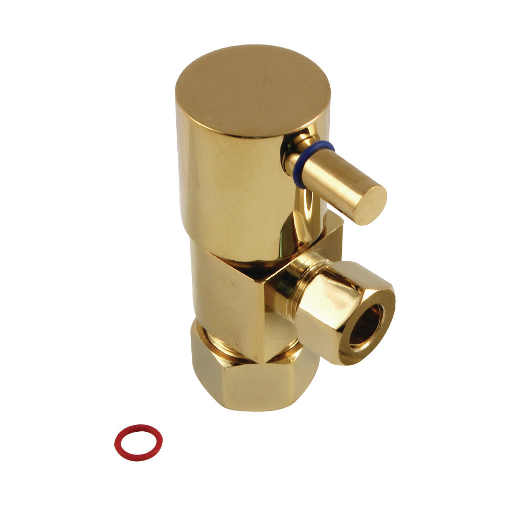 Kingston Brass Concord 5/8&quot;O.D x 3/8&quot; O.D Anti-Seize Deluxe Quarter Turn Ceramic Hardisc Cartridge Angle Stop