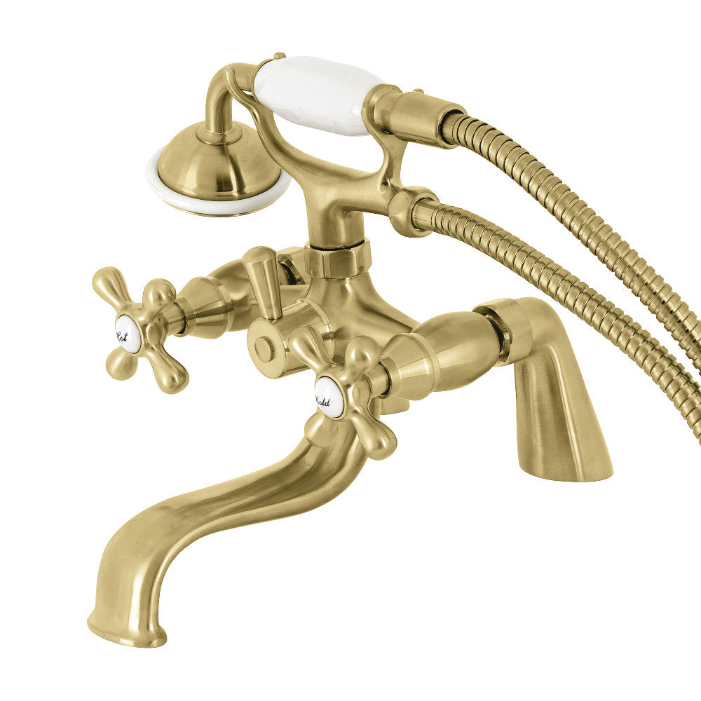 Kingston Deck Mount Clawfoot Tub Faucet with Hand Shower