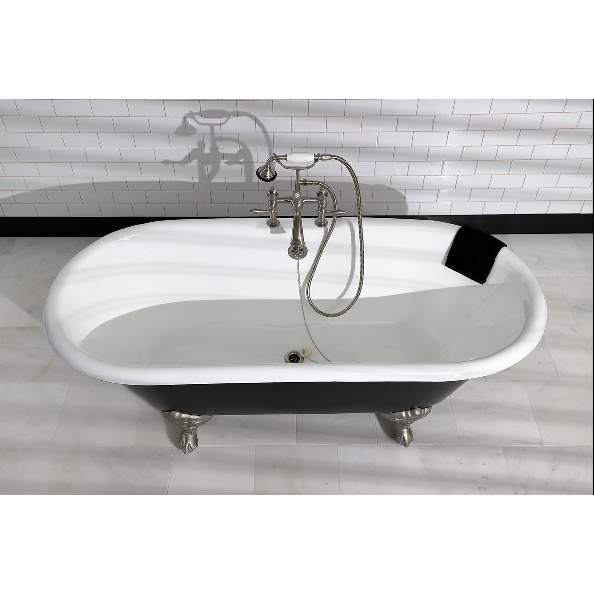 Aqua Vintage Deck Mount Clawfoot Tub Faucet