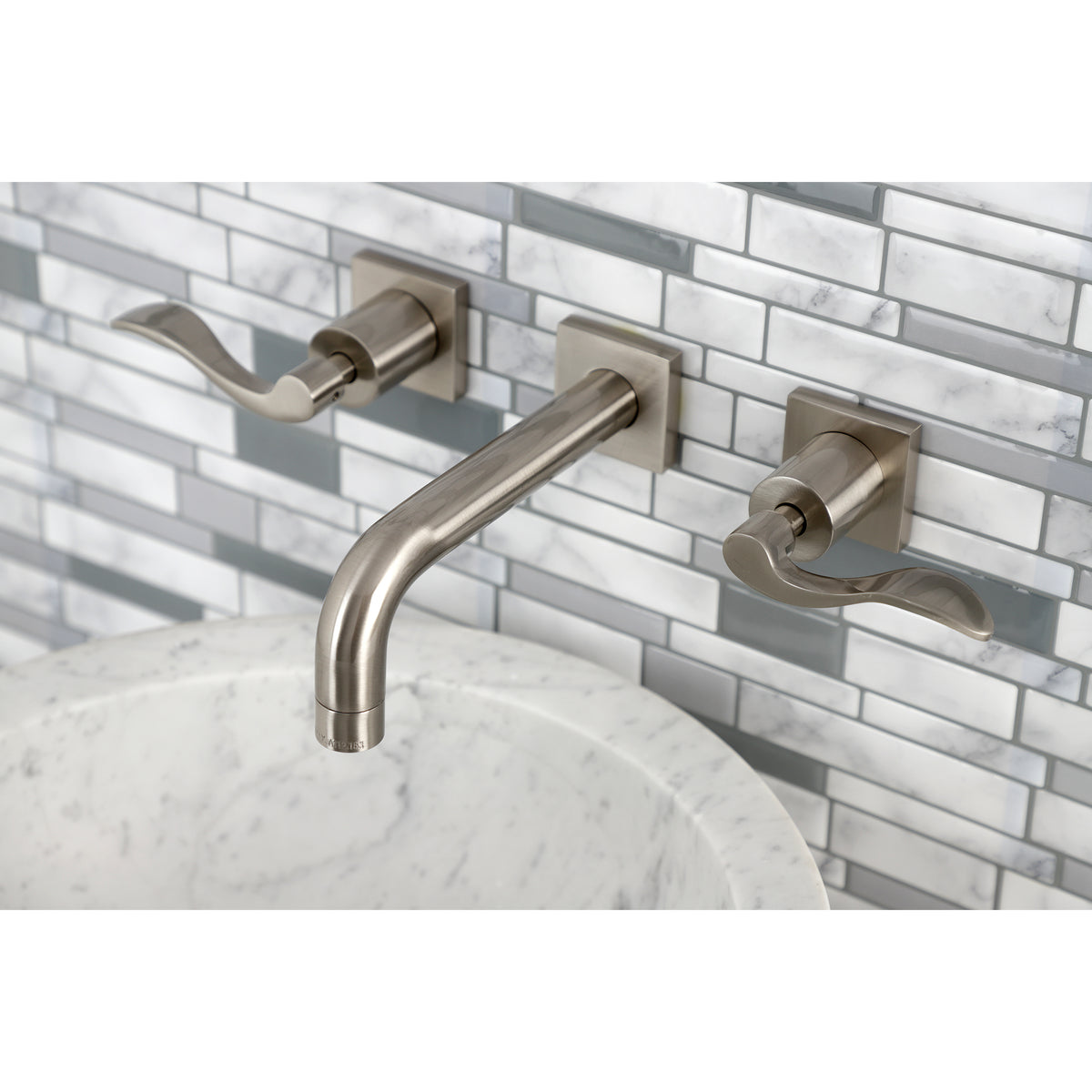 Kingston Brass KS6126DFL NuWave Two-Handle Wall Mount Bathroom Faucet