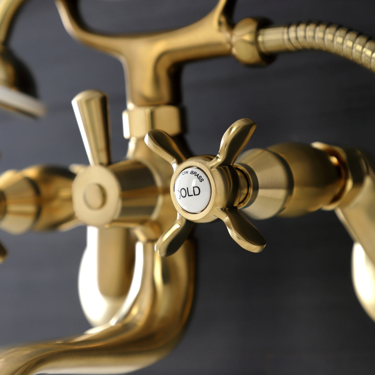 Essex Wall Mount Clawfoot Tub Faucet with Hand Shower