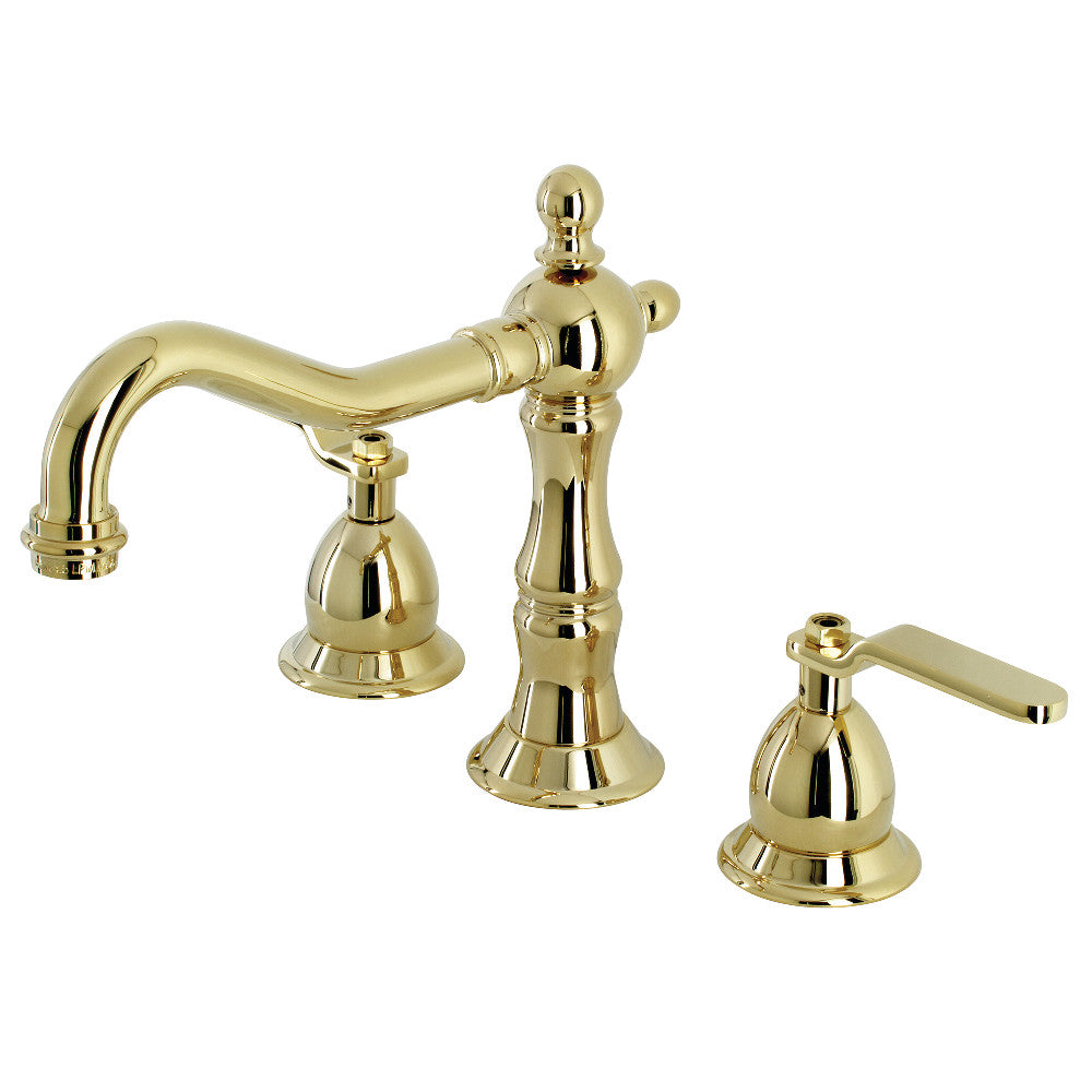 Kingston Brass KS1970KL Whitaker Widespread Bathroom Faucet with Brass Pop-Up