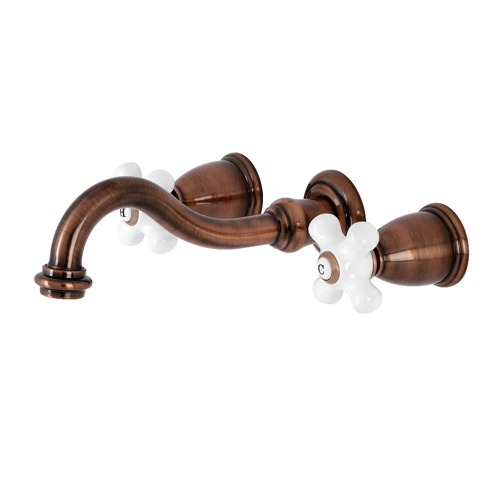 Kingston Brass KS3120PX Vintage 2-Handle Wall Mount Bathroom Faucet