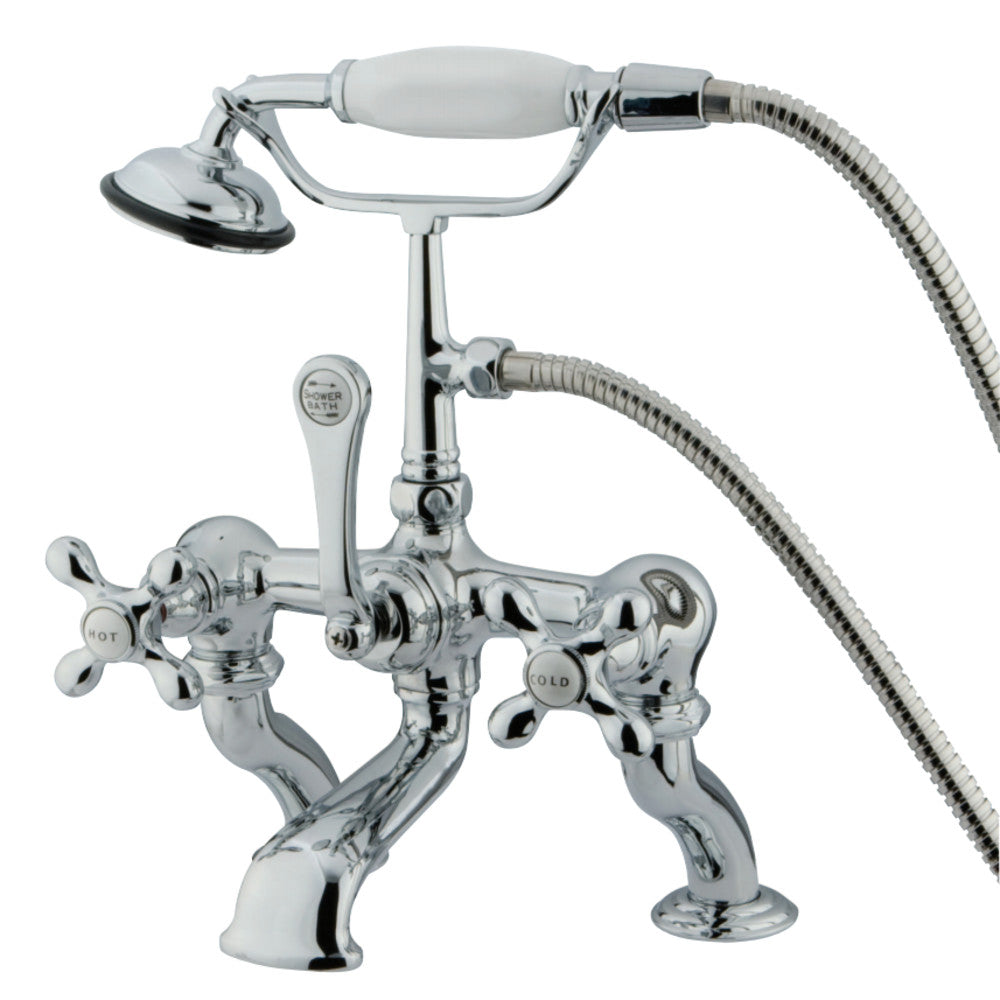 Vintage 7-Inch Deck Mount Tub Faucet with Hand Shower