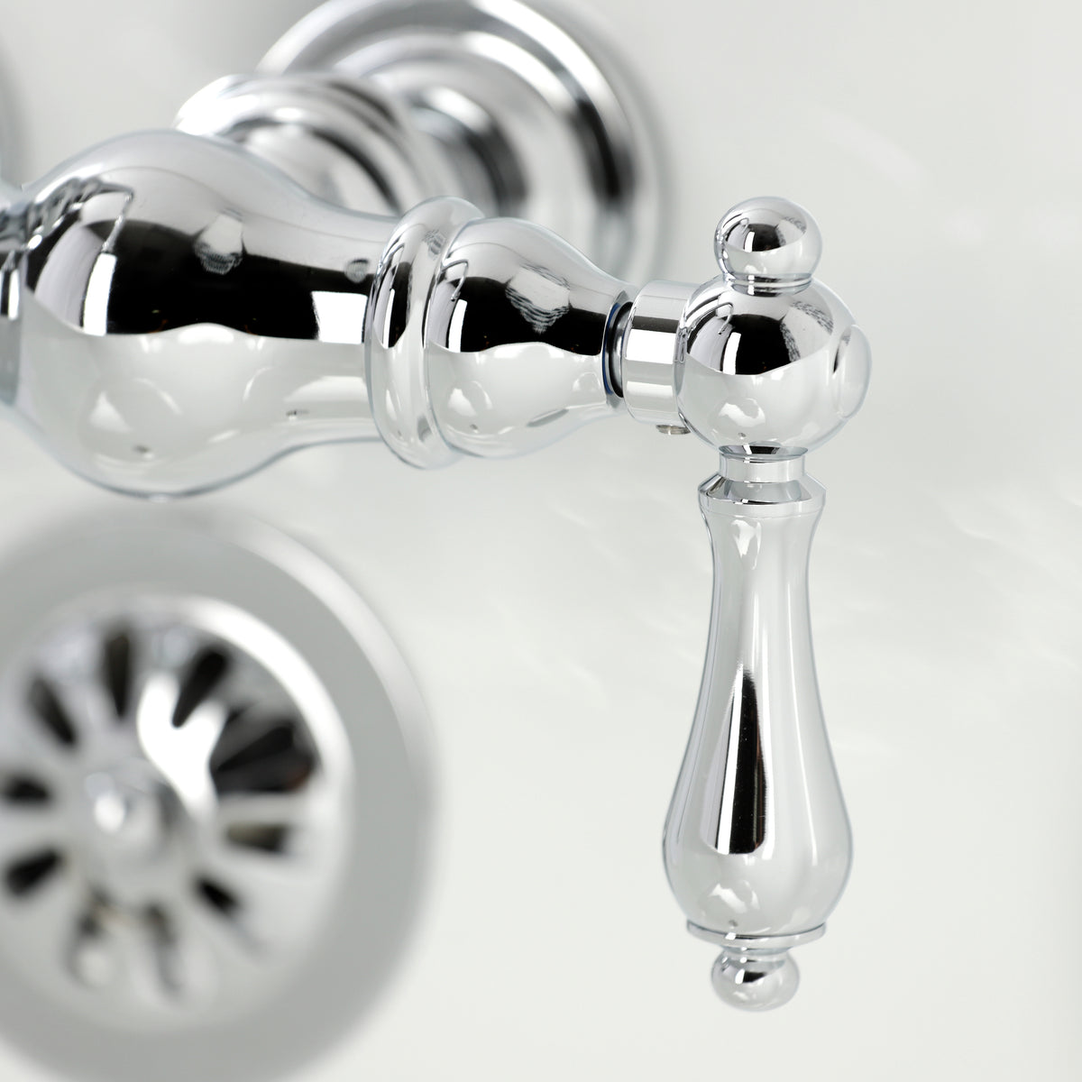 Vintage 3-3/8&quot; Tub Wall Mount Clawfoot Tub Faucet