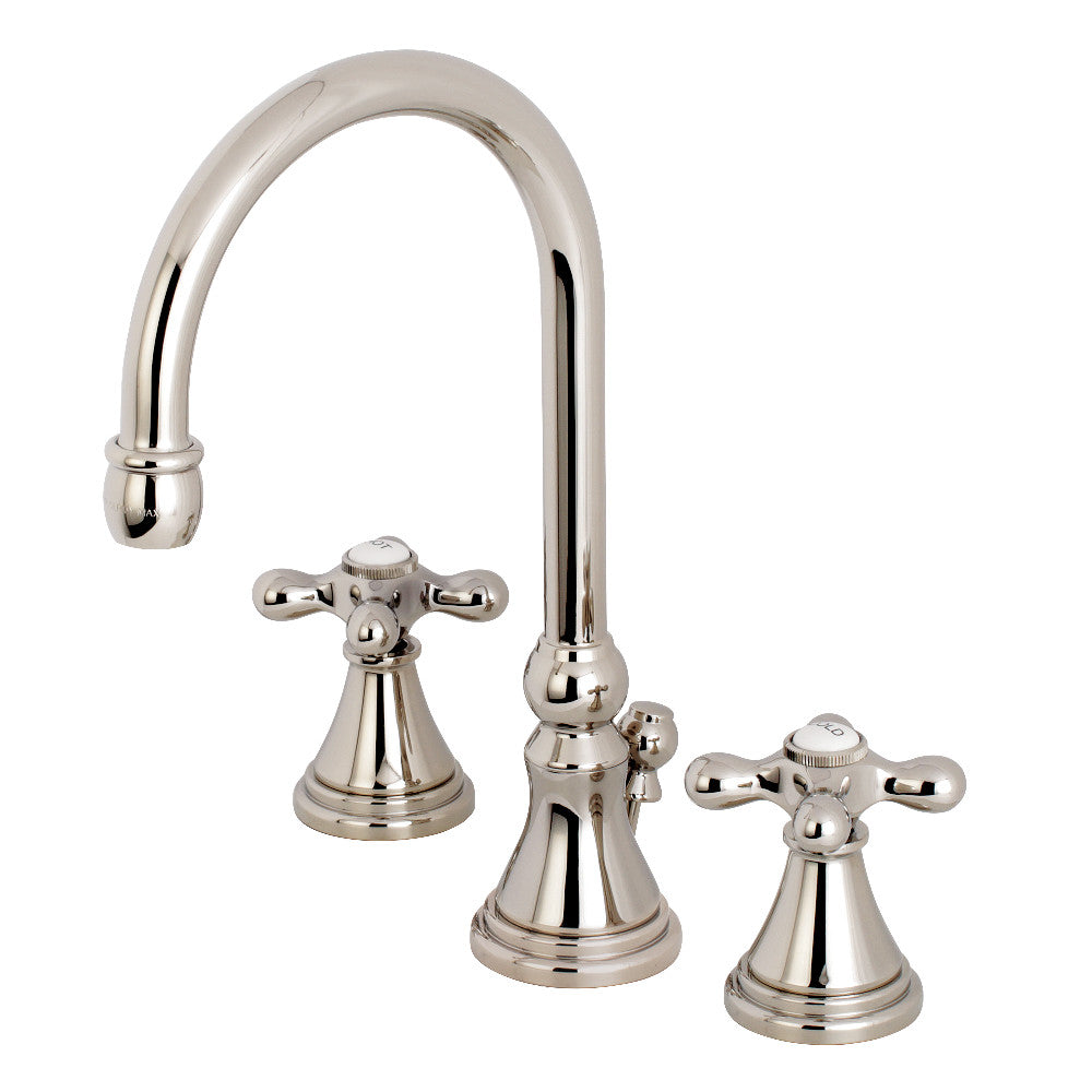 Kingston Brass KS2986AX Governor Widespread Bathroom Faucet with Brass Pop-Up