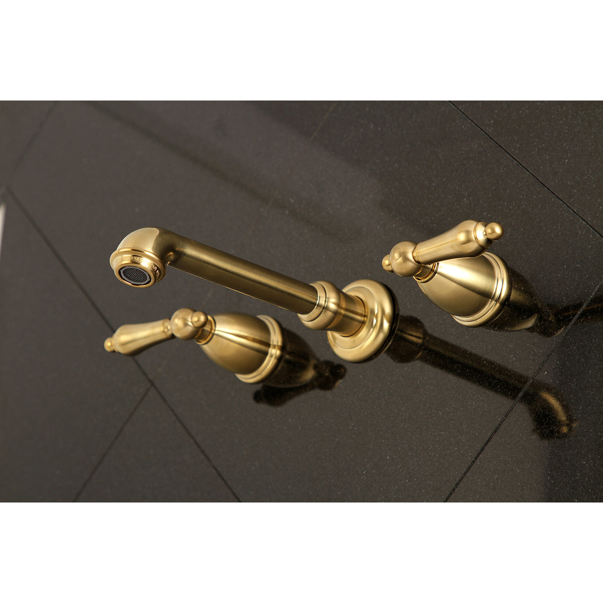 Kingston Brass KS7126AL 8-Inch Center Wall Mount Bathroom Faucet