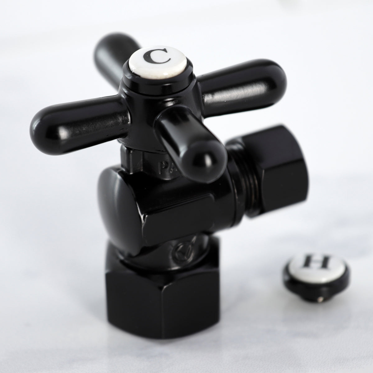 Kingston Brass Quarter Turn Valve (1/2&quot; FIP X 3/8&quot; O.D. Compression)