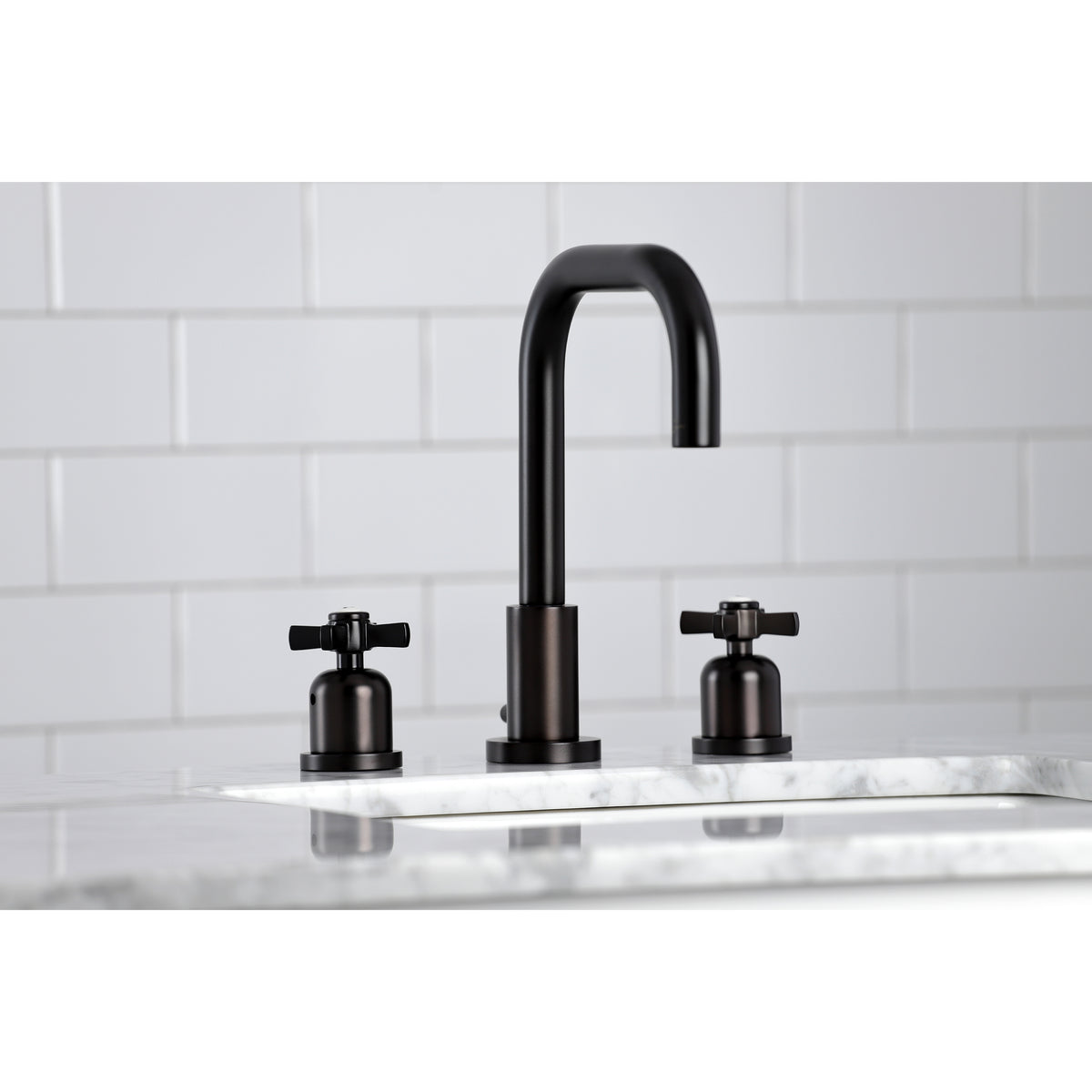 Kingston Brass FSC8931ZX Millennium Widespread Bathroom Faucet with Brass Pop-Up