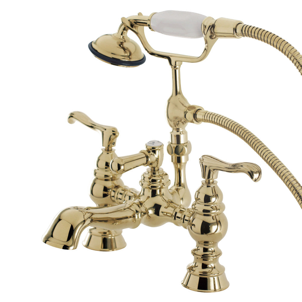 Vintage 7-Inch Deck Mount Tub Faucet with Hand Shower