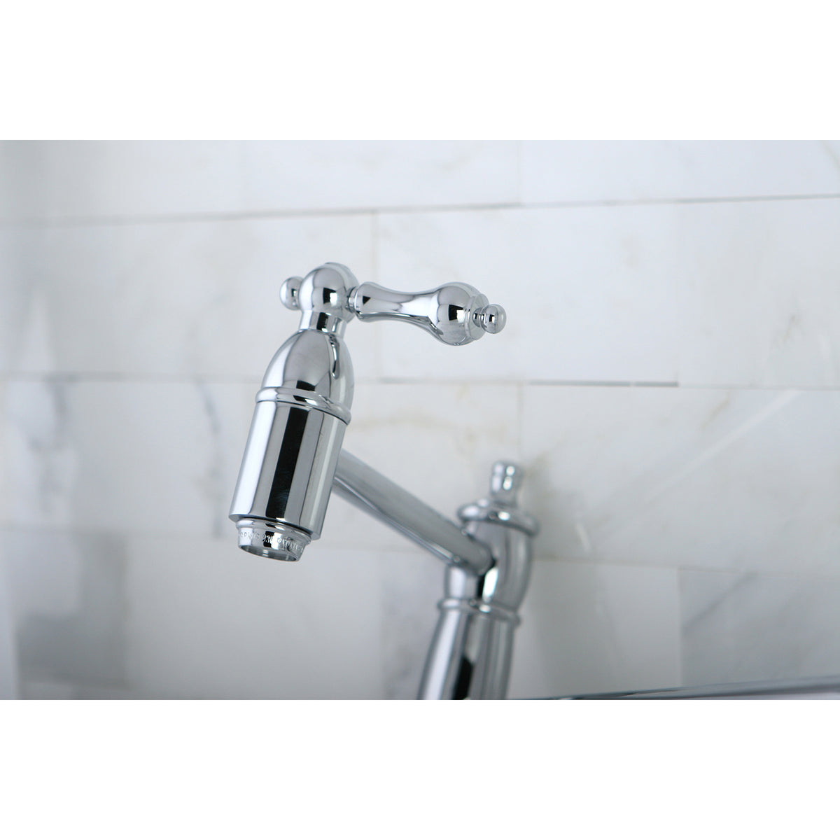 Kingston Brass KS3101AL Restoration Wall Mount Pot Filler Kitchen Faucet