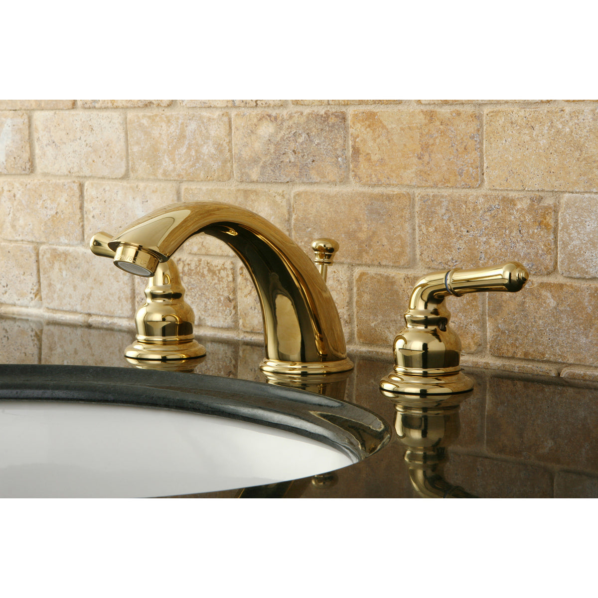 Kingston Brass KB963 Magellan Widespread Bathroom Faucet with Retail Pop-Up