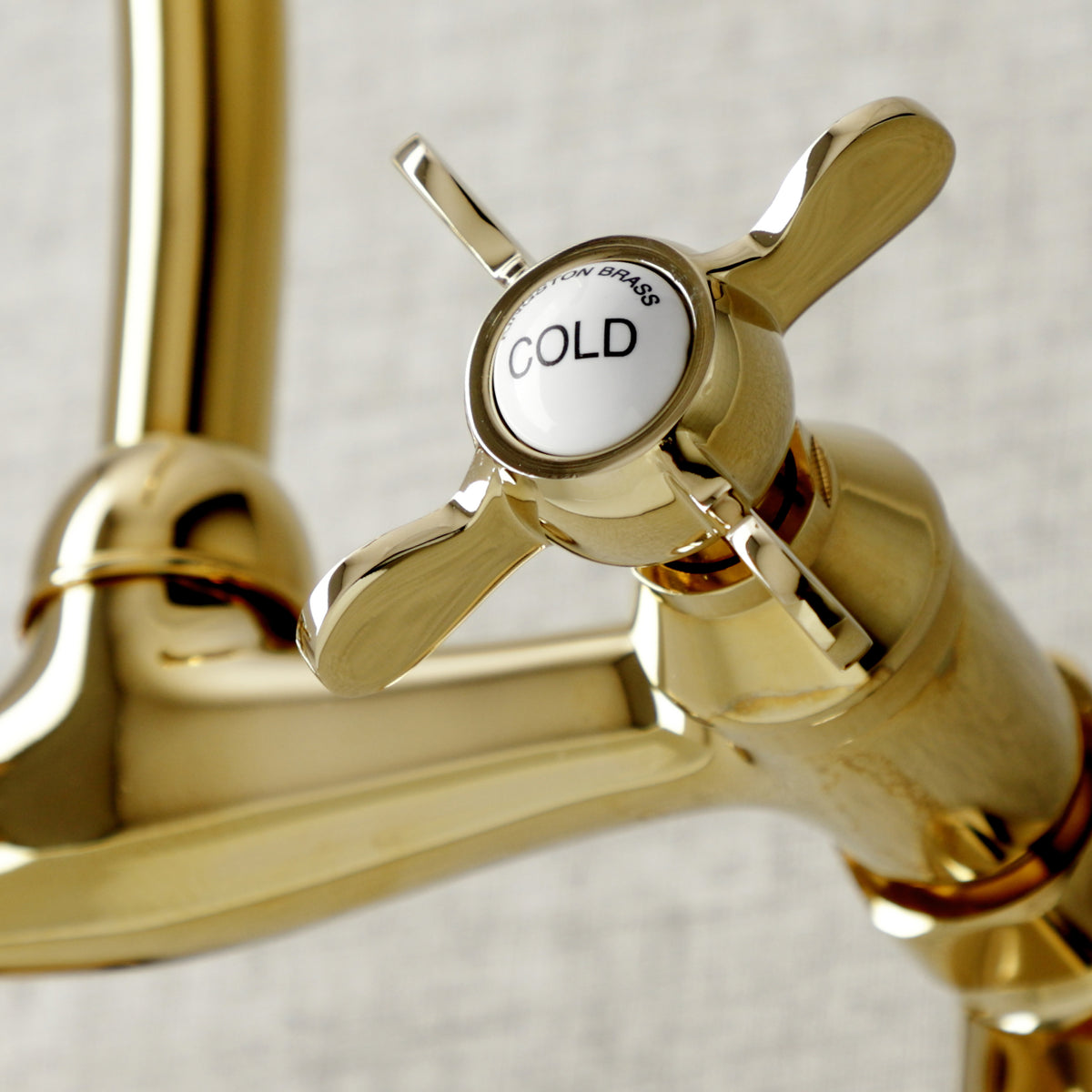 Kingston Brass KS114C Essex Two Handle Wall Mount Kitchen Faucet