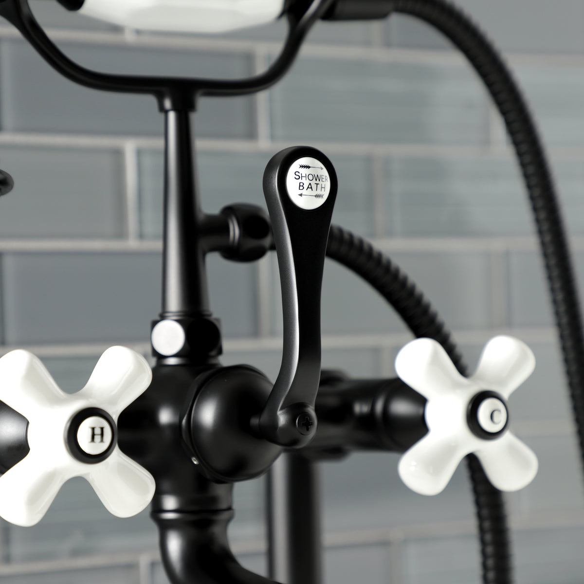 Auqa Vintage Deck Mount Clawfoot Tub Faucet