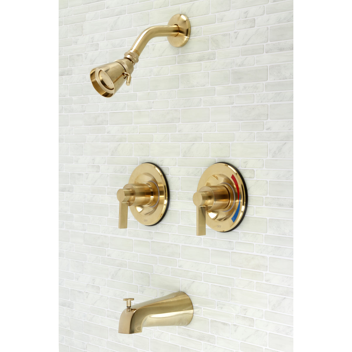 NuvoFusion Two-Handle Tub and Shower Faucet with Volume Control