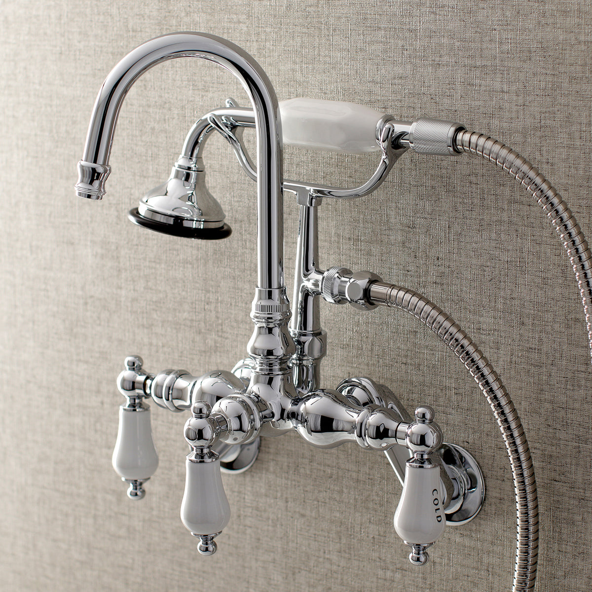 Aqua Vintage Wall Mount Clawfoot Tub Faucets