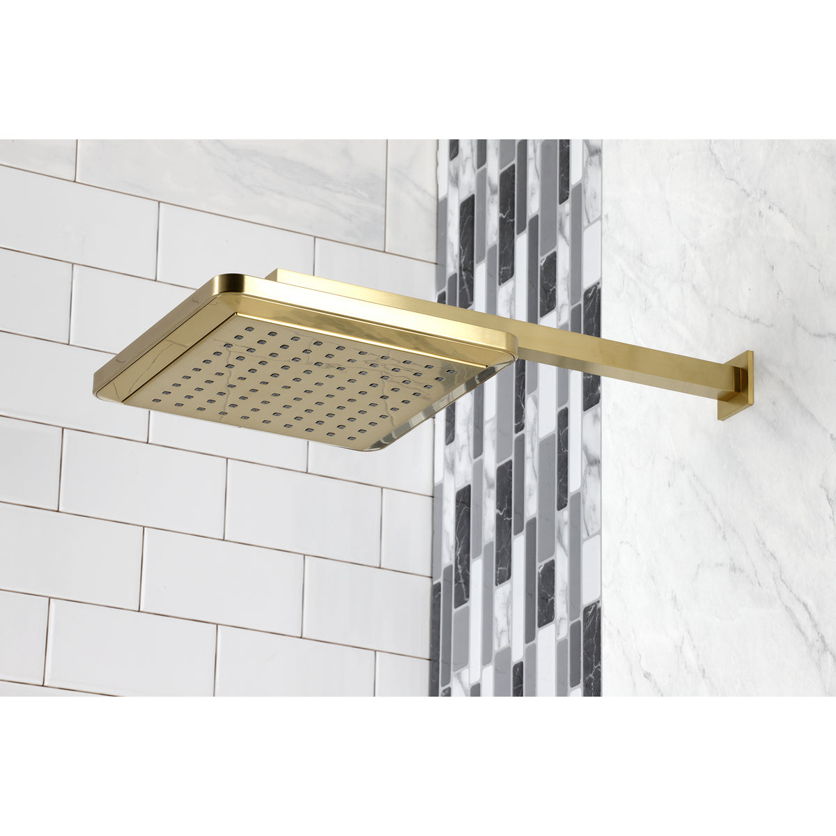 Claremont 9-5/8&quot; Square Shower Head with Shower Arm