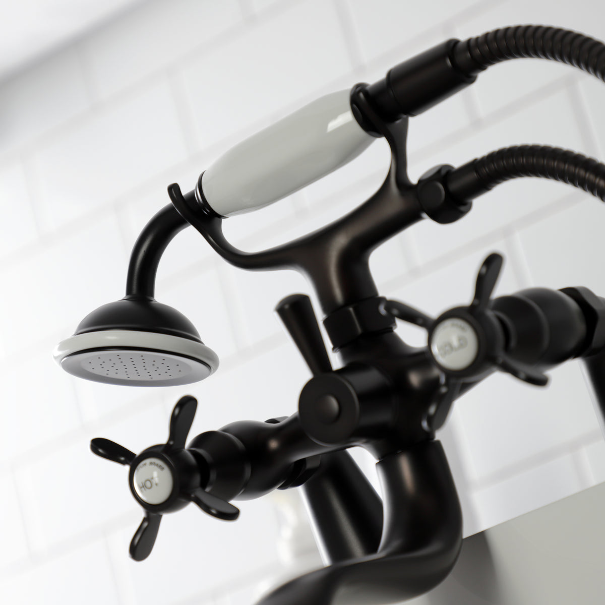 Essex Deck Mount Clawfoot Tub Faucet with Hand Shower