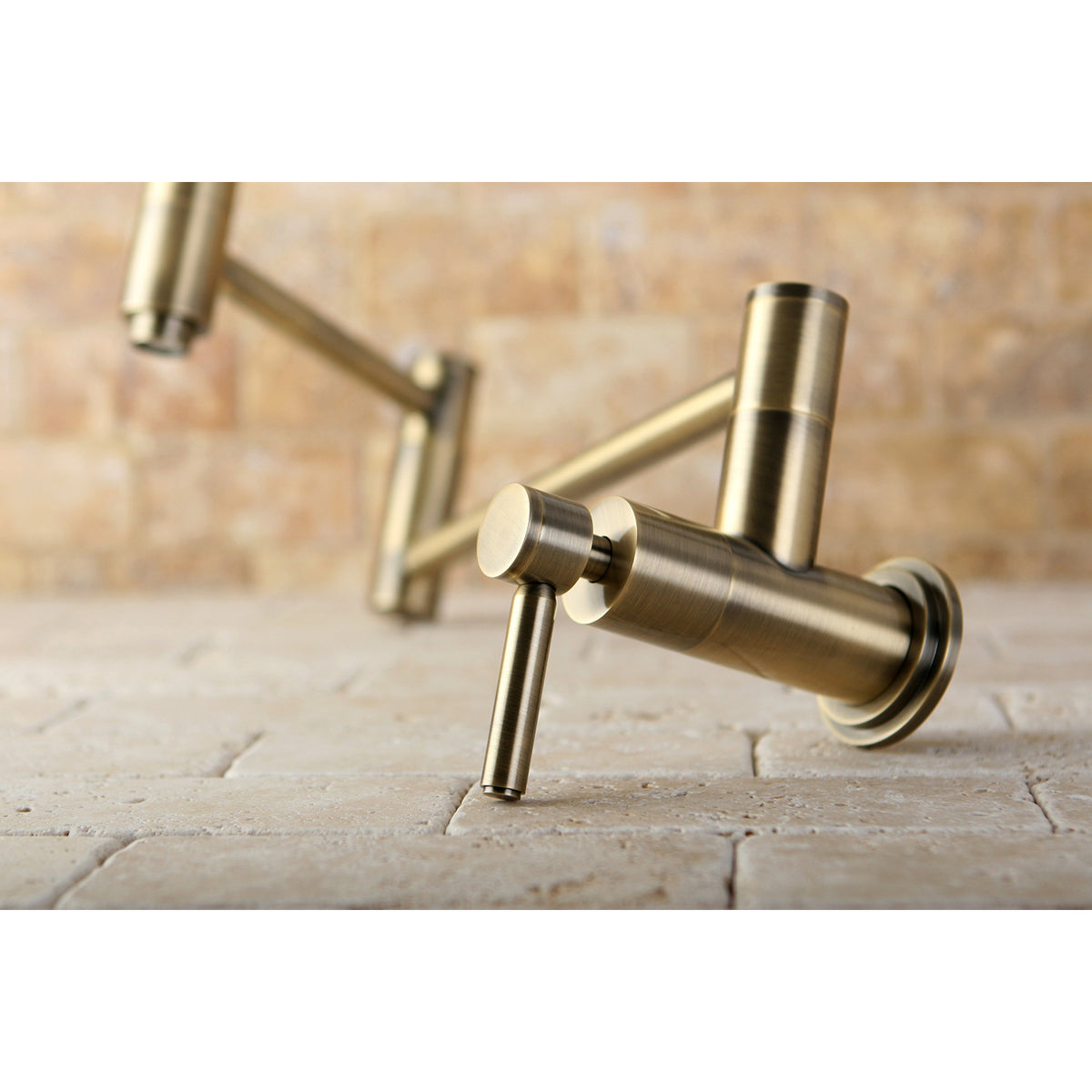 Kingston Brass KS8107DL Concord Wall Mount Pot Filler Kitchen Faucet