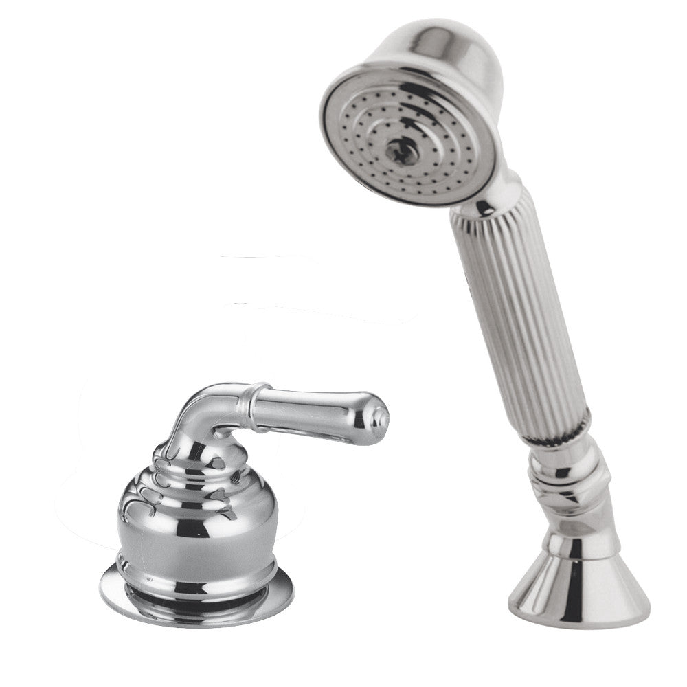 Kingston Brass Deck Mount Hand Shower with Diverter for Roman Tub Faucet