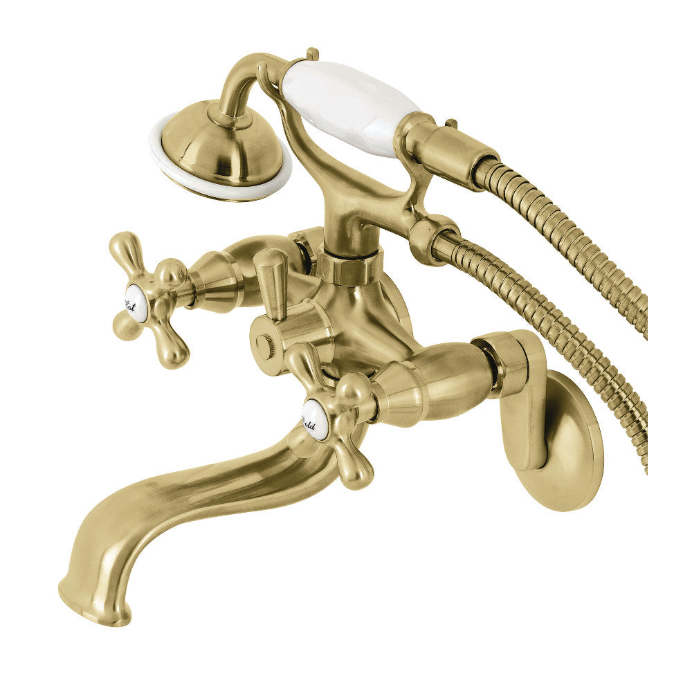 Kingston Wall Mount Tub Faucet with Hand Shower