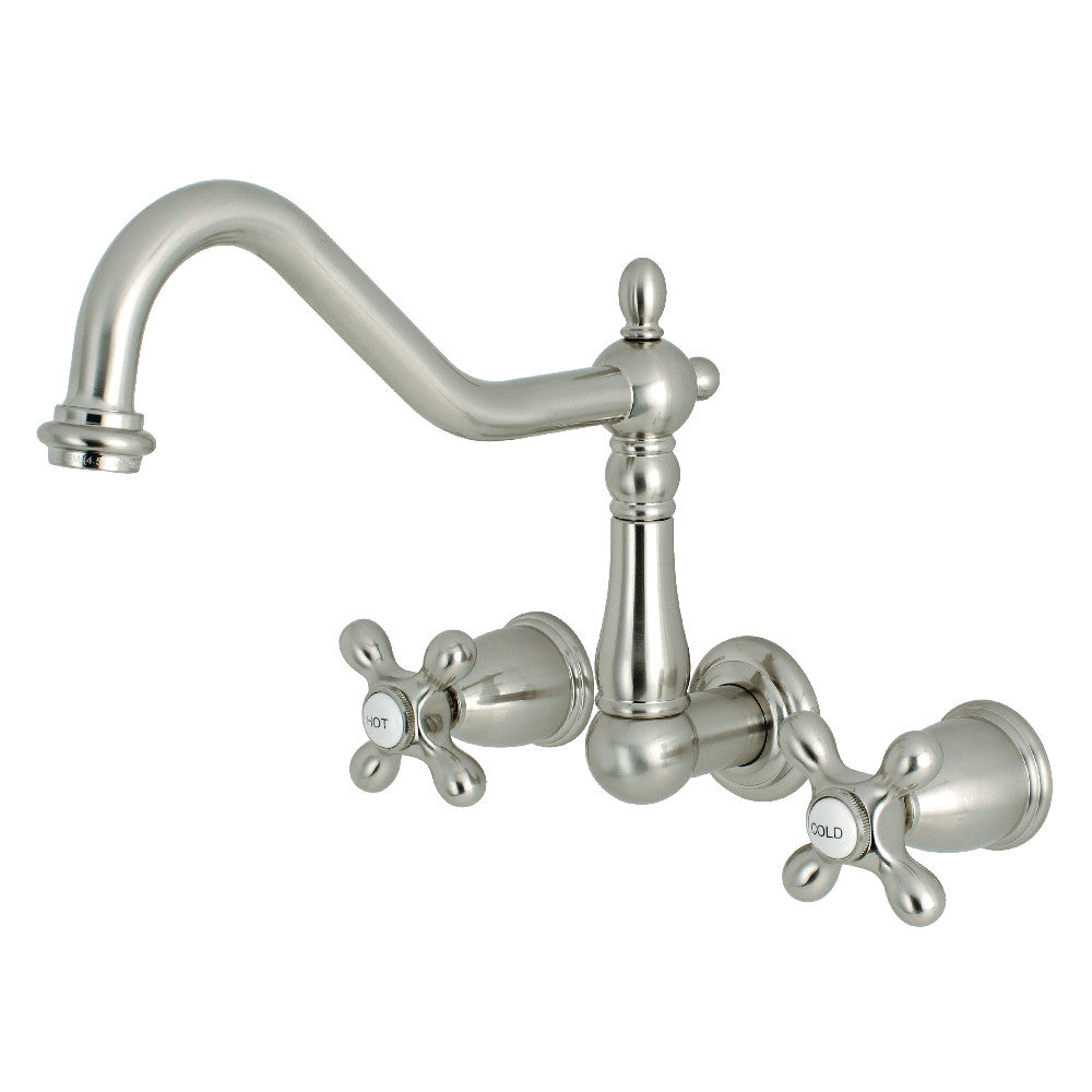 Kingston Brass KS1286AX Heritage Wall Mount Kitchen Faucet
