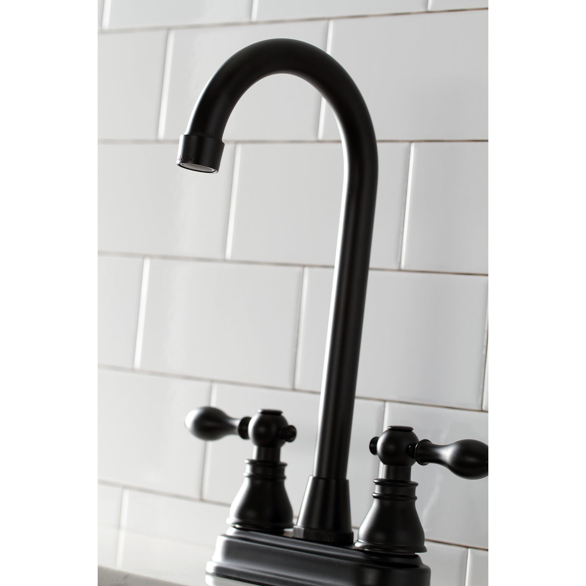 Kingston Brass KB491ACL American Classic Two-Handle High-Arc Bar Faucet