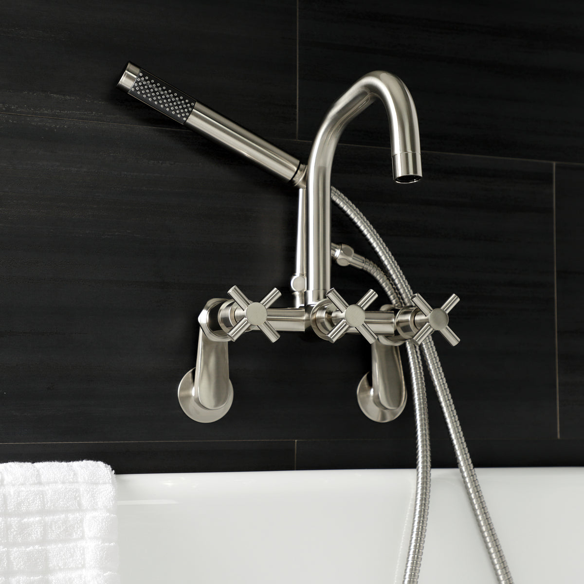Aqua Vintage Concord Wall Mount Clawfoot Tub Faucet