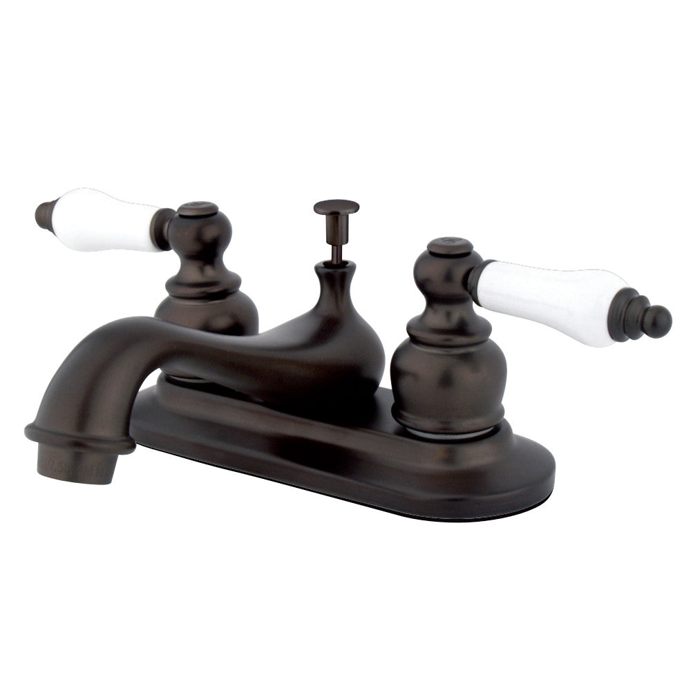 Kingston Brass KB606PL Restoration 4 in. Centerset Bathroom Faucet