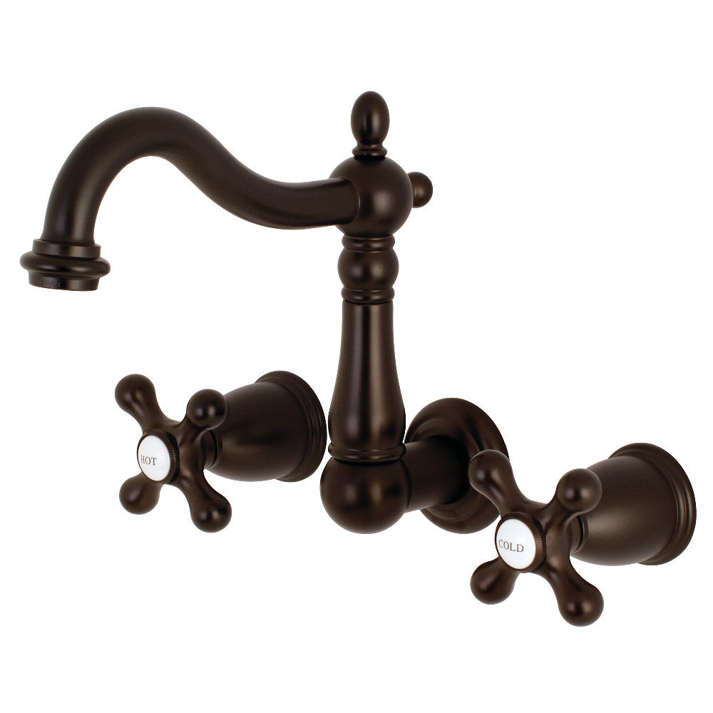 Kingston Brass KS1253AX 8-Inch Center Wall Mount Bathroom Faucet