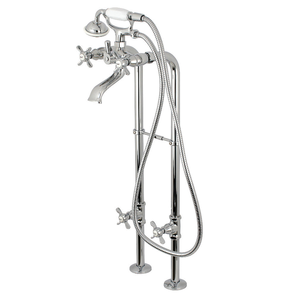 Kingston Freestanding Tub Faucet with Supply Line and Stop Valve