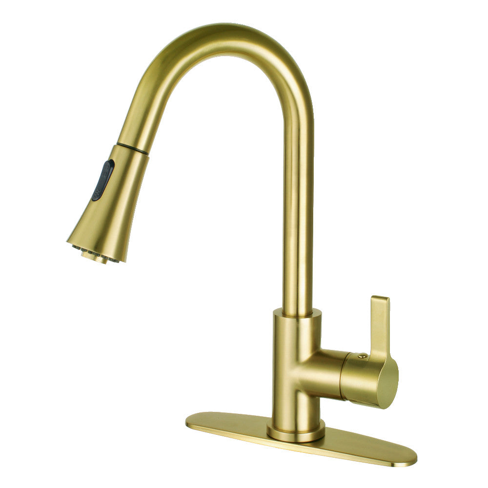 Gourmetier LS8723CTL Continental Single-Handle Pull-Down Kitchen Faucet