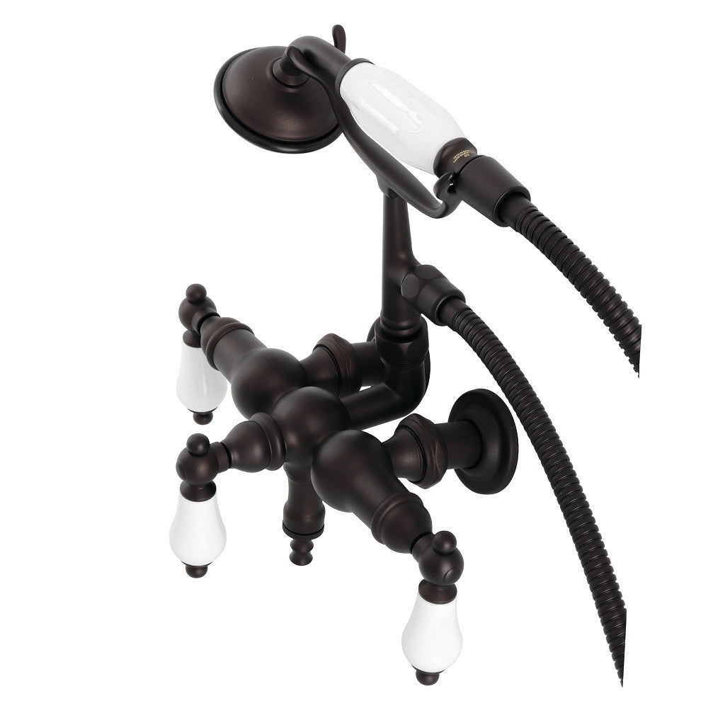 Vintage 3-3/8&quot; Tub Wall Mount Clawfoot Tub Faucet with Hand Shower