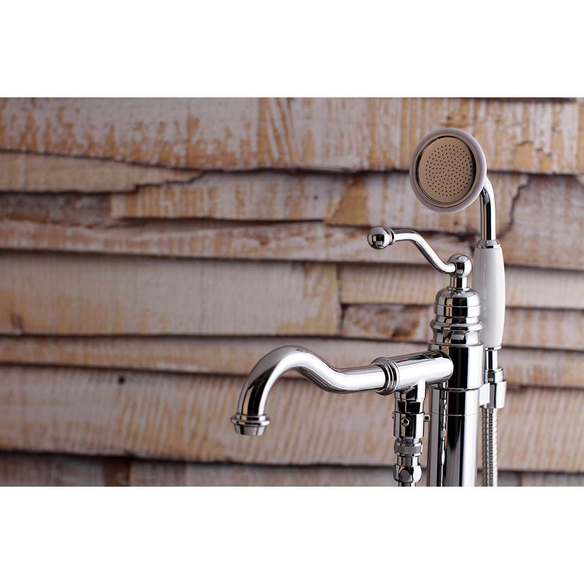 English Country Freestanding Tub Faucet with Hand Shower