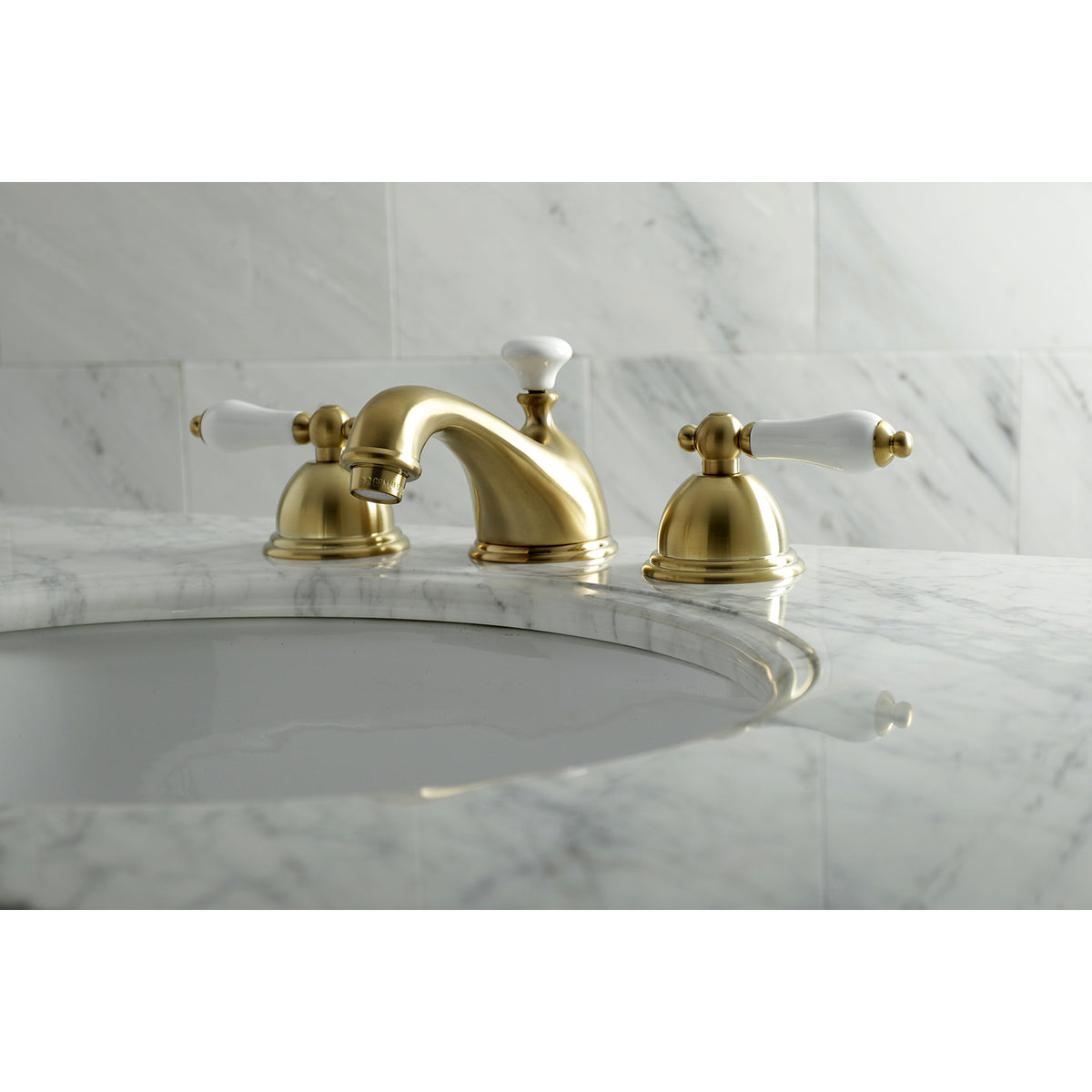 Kingston Brass KS3966PL 8 in. Widespread Bathroom Faucet