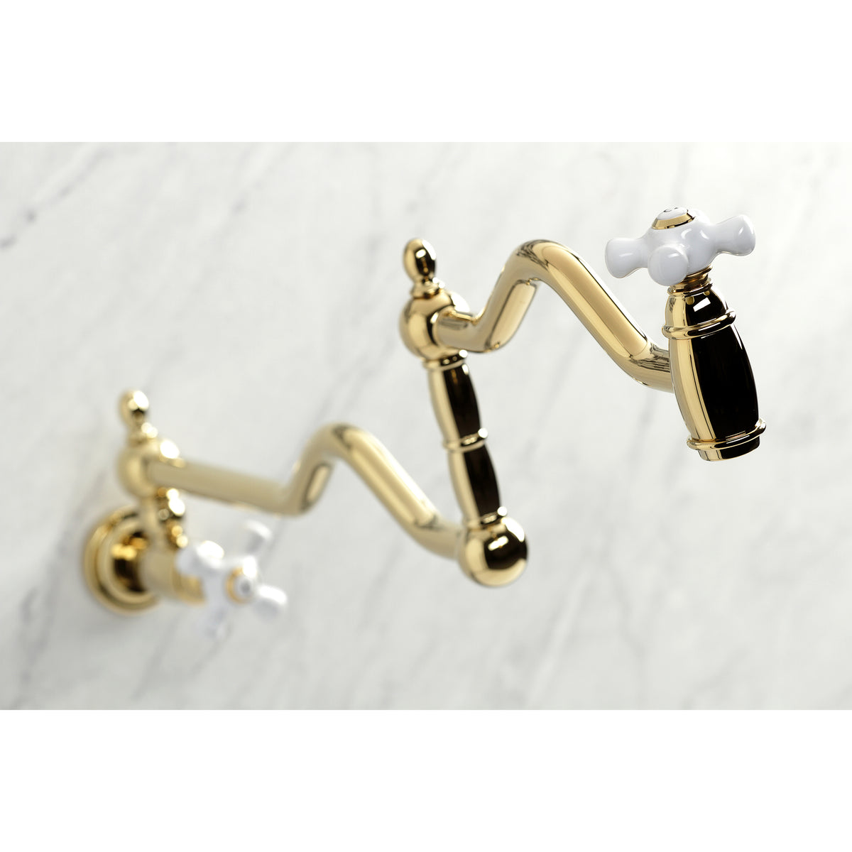 Kingston Brass KS2100PX Heritage Wall Mount Pot Filler