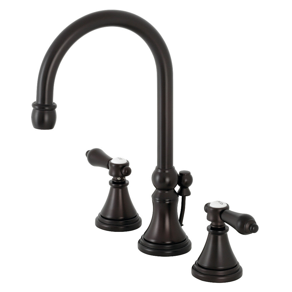 Kingston Brass KS2981BAL Heirloom Widespread Bathroom Faucet with Brass Pop-Up