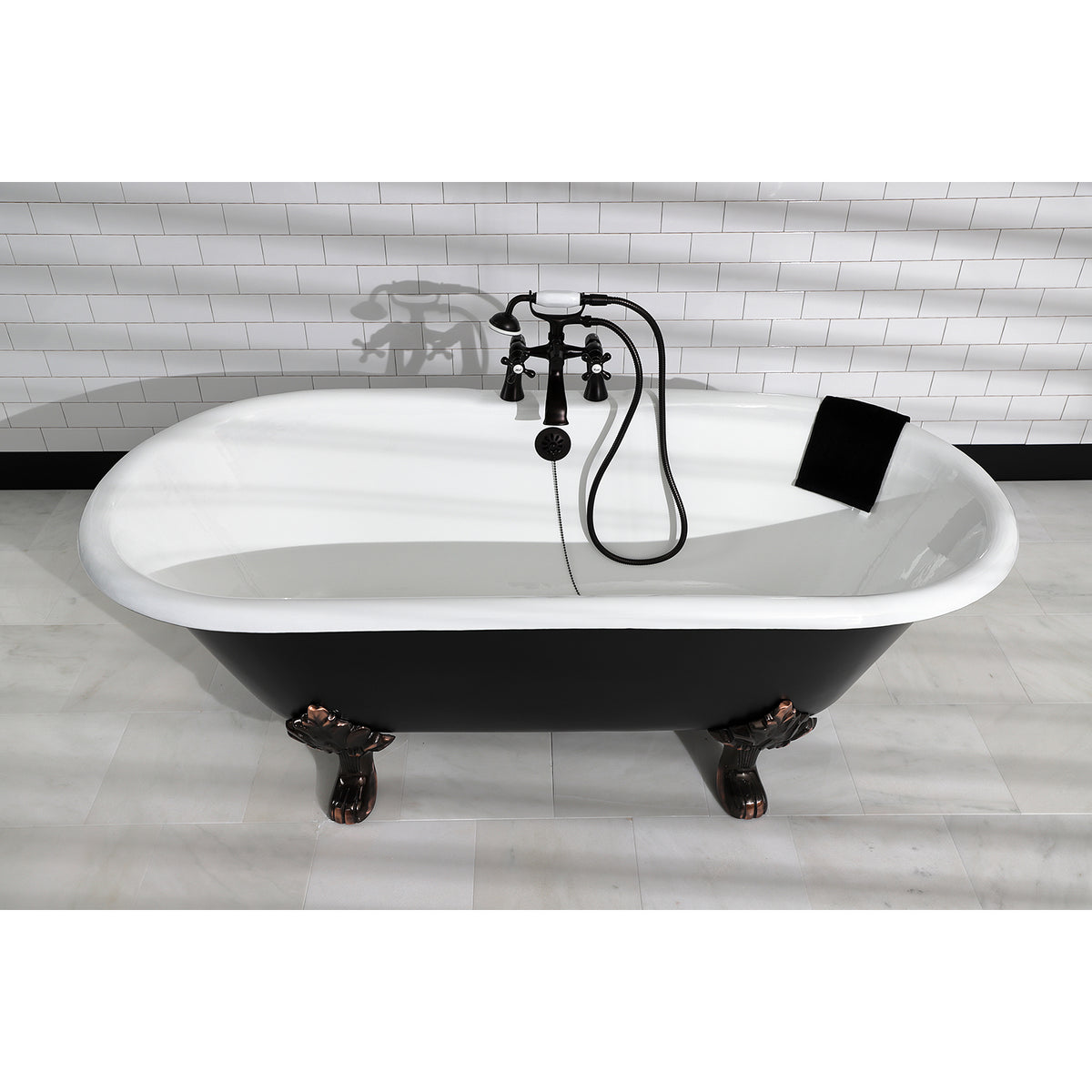 Kingston Clawfoot Tub Faucet with Hand Shower