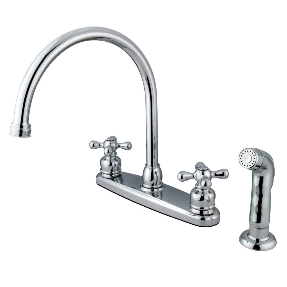 Kingston Brass KB721AXSP Vintage 8-Inch Centerset Kitchen Faucet
