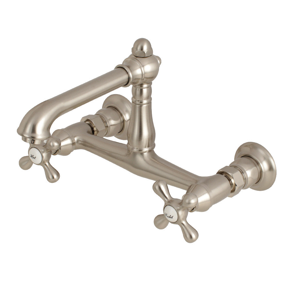 Kingston Brass KS7247AX 8-Inch Center Wall Mount Bathroom Faucet