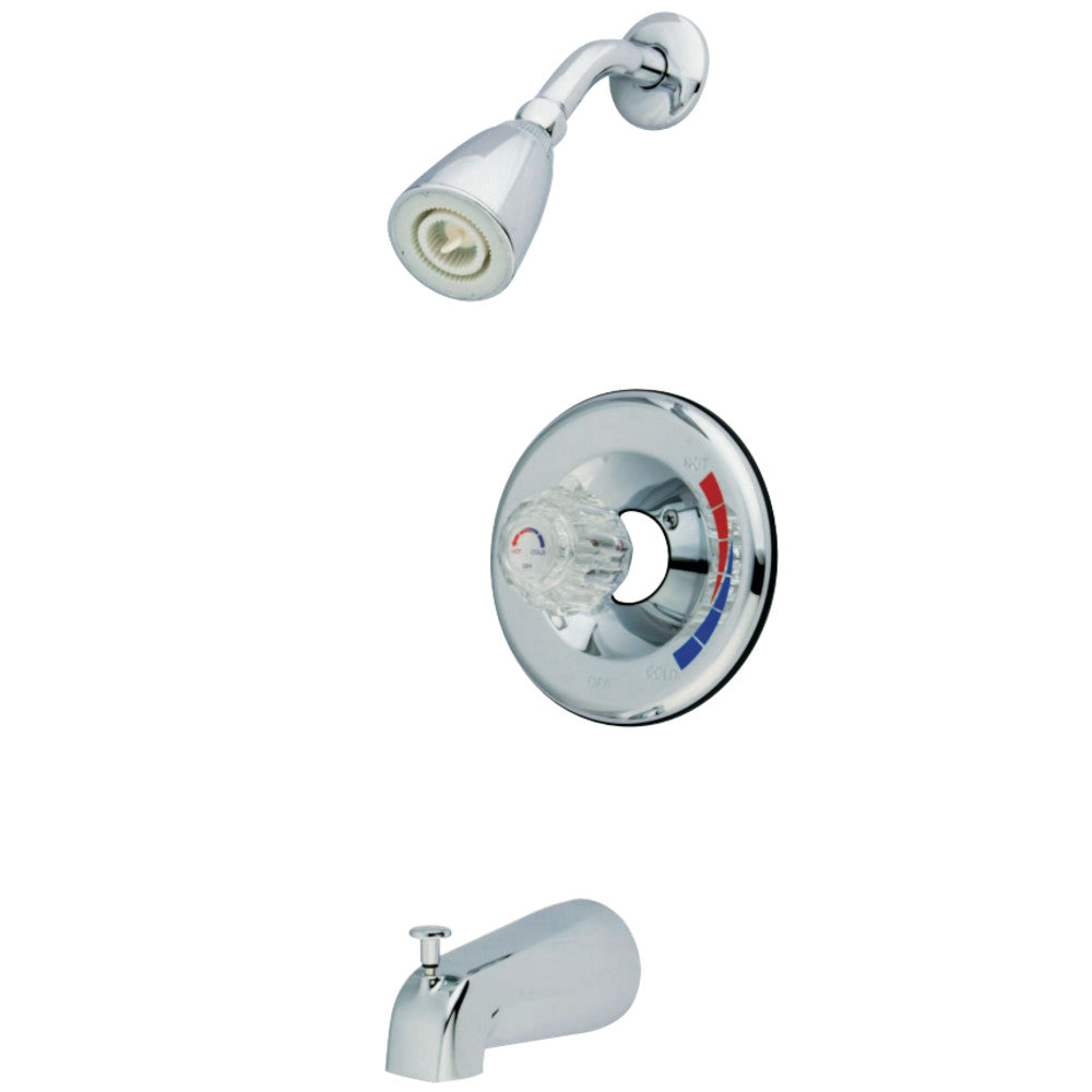 Water Saving Chatham Tub and Shower Faucet Trim only with Single Acrylic Handle